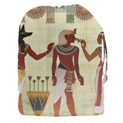 Egyptian Design Man Woman Priest Drawstring Pouch (xxxl) by Sapixe