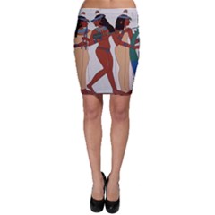 Egypt Fresco Mural Decoration Bodycon Skirt