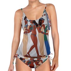 Egypt Fresco Mural Decoration Tankini Set by Sapixe