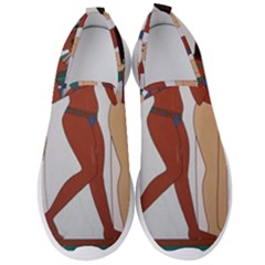 Egypt Fresco Mural Decoration Men s Slip On Sneakers by Sapixe