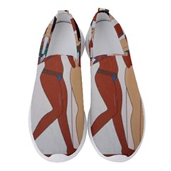 Egypt Fresco Mural Decoration Women s Slip On Sneakers by Sapixe