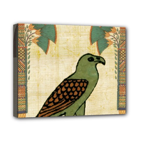 Egyptian Paper Papyrus Bird Canvas 10  X 8  (stretched) by Sapixe