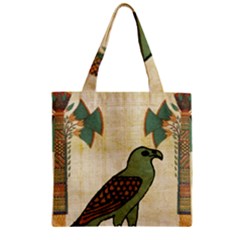 Egyptian Paper Papyrus Bird Zipper Grocery Tote Bag by Sapixe