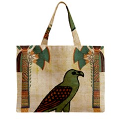 Egyptian Paper Papyrus Bird Zipper Mini Tote Bag by Sapixe