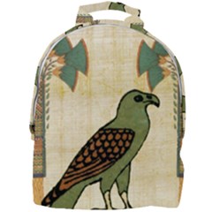 Egyptian Paper Papyrus Bird Mini Full Print Backpack by Sapixe