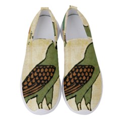 Egyptian Paper Papyrus Bird Women s Slip On Sneakers by Sapixe