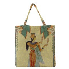 Egyptian Design Man Artifact Royal Grocery Tote Bag by Sapixe