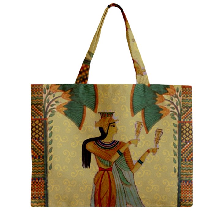 Egyptian Design Man Artifact Royal Zipper Mini Tote Bag