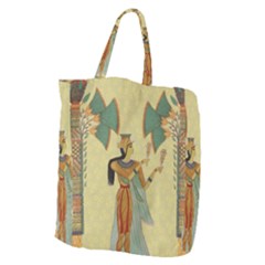 Egyptian Design Man Artifact Royal Giant Grocery Tote by Sapixe