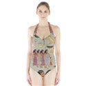 Egyptian Paper Women Child Owl Halter Swimsuit View1