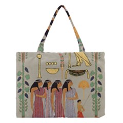 Egyptian Paper Women Child Owl Medium Tote Bag by Sapixe