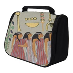 Egyptian Paper Women Child Owl Full Print Travel Pouch (small) by Sapixe