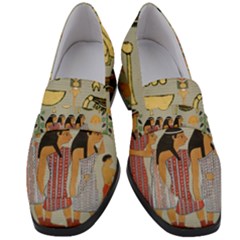 Egyptian Paper Women Child Owl Women s Chunky Heel Loafers by Sapixe