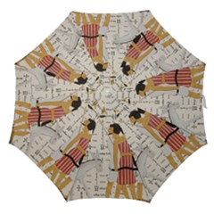 Egyptian Design Men Worker Slaves Straight Umbrellas by Sapixe