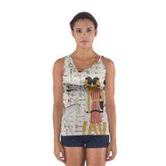 Egyptian Design Men Worker Slaves Sport Tank Top  by Sapixe