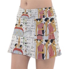 Egyptian Design Men Worker Slaves Tennis Skirt by Sapixe