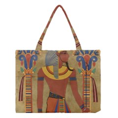 Egyptian Tutunkhamun Pharaoh Design Medium Tote Bag by Sapixe