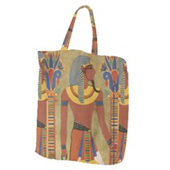 Egyptian Tutunkhamun Pharaoh Design Giant Grocery Tote by Sapixe