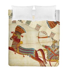 Egyptian Tutunkhamun Pharaoh Design Duvet Cover Double Side (full/ Double Size) by Sapixe