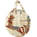 Egyptian Tutunkhamun Pharaoh Design Giant Round Zipper Tote View1