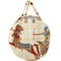 Egyptian Tutunkhamun Pharaoh Design Giant Round Zipper Tote View2