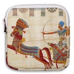 Egyptian Tutunkhamun Pharaoh Design Mini Square Pouch by Sapixe