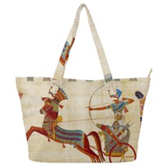 Egyptian Tutunkhamun Pharaoh Design Full Print Shoulder Bag by Sapixe