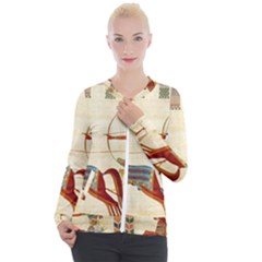 Egyptian Tutunkhamun Pharaoh Design Casual Zip Up Jacket