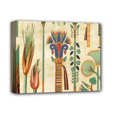 Egyptian Paper Papyrus Hieroglyphs Deluxe Canvas 14  X 11  (stretched) by Sapixe