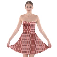 Pattern Star Backround Strapless Bra Top Dress