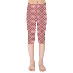 Pattern Star Backround Kids  Capri Leggings 