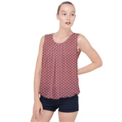 Pattern Star Backround Bubble Hem Chiffon Tank Top by HermanTelo