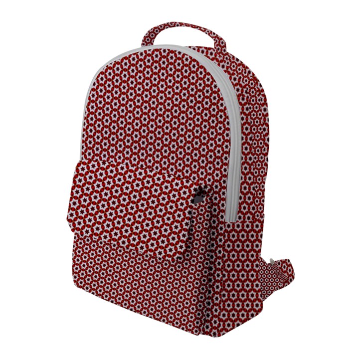 Pattern Star Backround Flap Pocket Backpack (Large)