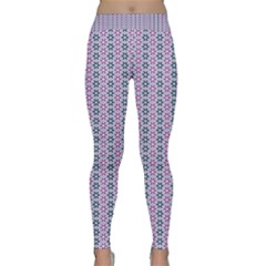 Pattern Star Flower Backround Classic Yoga Leggings