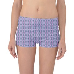 Pattern Star Flower Backround Reversible Boyleg Bikini Bottoms