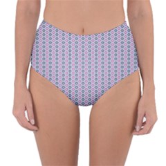 Pattern Star Flower Backround Reversible High-waist Bikini Bottoms