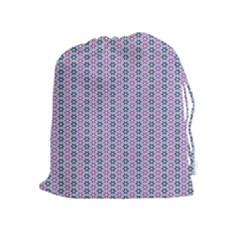 Pattern Star Flower Backround Drawstring Pouch (xl) by HermanTelo