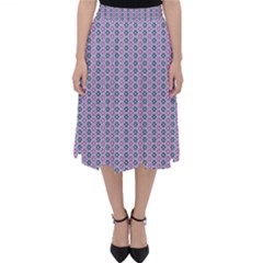 Pattern Star Flower Backround Classic Midi Skirt