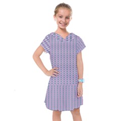 Pattern Star Flower Backround Kids  Drop Waist Dress