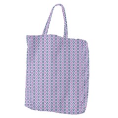 Pattern Star Flower Backround Giant Grocery Tote