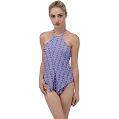 Pattern Star Flower Backround Go With The Flow One Piece Swimsuit