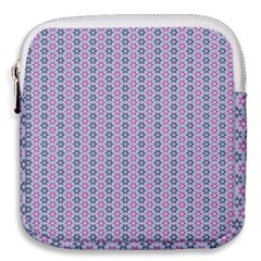 Pattern Star Flower Backround Mini Square Pouch by HermanTelo