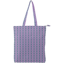 Pattern Star Flower Backround Double Zip Up Tote Bag by HermanTelo