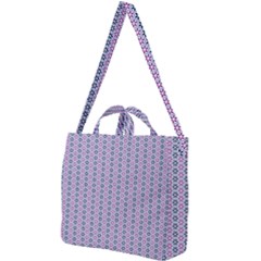 Pattern Star Flower Backround Square Shoulder Tote Bag