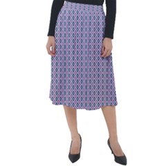 Pattern Star Flower Backround Classic Velour Midi Skirt 