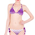 Pattern Square Purple Horizontal Classic Bikini Set View1