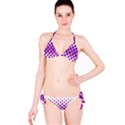 Pattern Square Purple Horizontal Classic Bikini Set View3