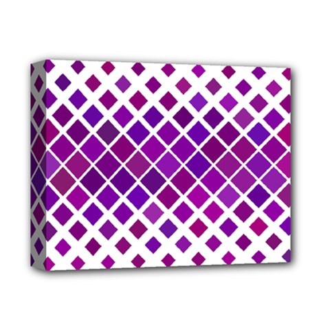 Pattern Square Purple Horizontal Deluxe Canvas 14  X 11  (stretched)