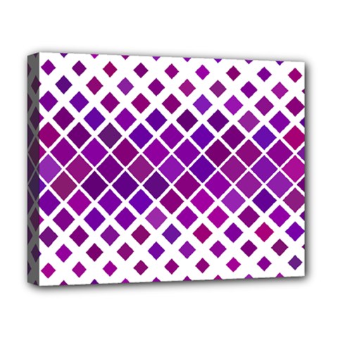 Pattern Square Purple Horizontal Deluxe Canvas 20  X 16  (stretched)