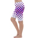 Pattern Square Purple Horizontal Cropped Leggings  View2